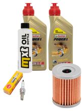 Pacote de Inspeção 2L 20W-50 + Filtro de Óleo + 1x Vela de Ignição para SYM Maxsym i 400 ccm