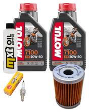 Inspekční balíček 2L 20W-50 + olejový filtr + 1x zapalovací svíčka pro SYM Maxsym i 400 ccm