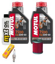 Inspekční balíček 2L 20W-50 + olejový filtr + 1x zapalovací svíčka pro SYM Maxsym i 400 ccm
