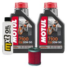Pacote de Inspeção 2L 20W-50 + Filtro de Óleo + 1x Vela de Ignição para SYM Maxsym i 400 ccm
