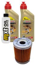 Paquete de inspección 2L 20W-50 + filtro de aceite + 1x bujía para SYM Maxsym i 400 ccm