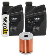 Paquete de inspección 2L 20W-50 + filtro de aceite + 1x bujía para SYM Maxsym i 400 ccm