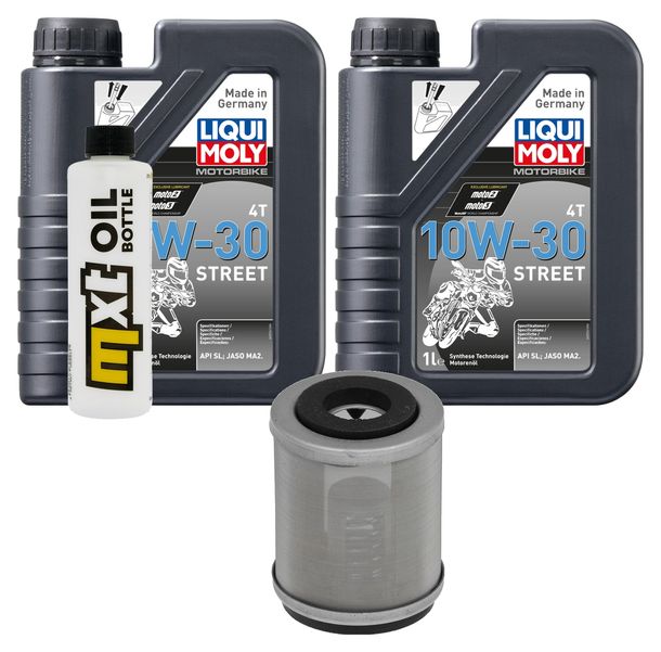 Paquete de inspección 2L 10W-30 + filtro de aceite + 1x bujía para Yamaha XC F Cygnus 125 ccm Año 2000
