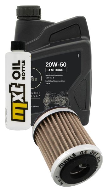 Inspektionspaket 1L 20W-50 + Ölfilter + 1x Zündkerze für Yamaha XC Cygnus X 125 ccm Bj. 2005