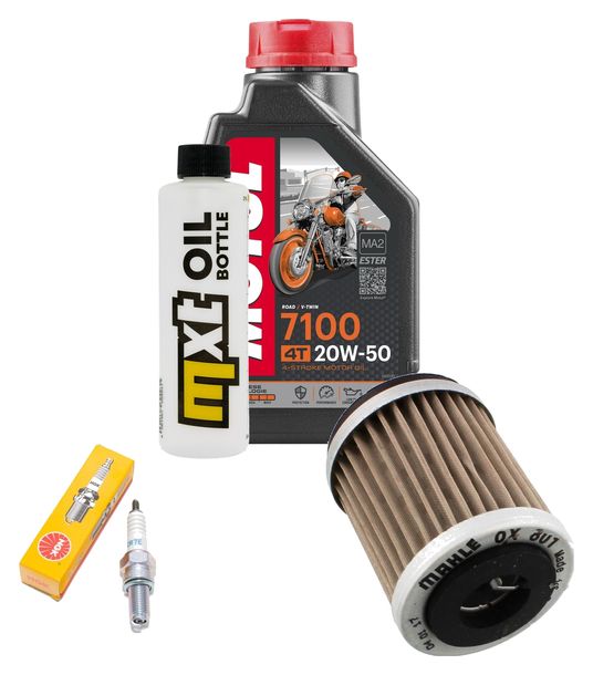Inspektionspaket 1L 20W-50 + Ölfilter + 1x Zündkerze für Yamaha XC Cygnus X 125 ccm Bj. 2005