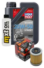 Inspectiepakket 1L 20W-50 + Oliefilter + 1x Bougie voor Yamaha XC Cygnus X 125 ccm Bj. 2005