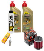 Pacchetto di ispezione 2L 10W-40 + filtro olio + 1x candela per Yamaha YP Majesty 125 ccm Anno 2001