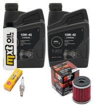 Pacchetto di ispezione 2L 10W-40 + filtro olio + 1x candela per Yamaha YP Majesty 125 ccm Anno 2001