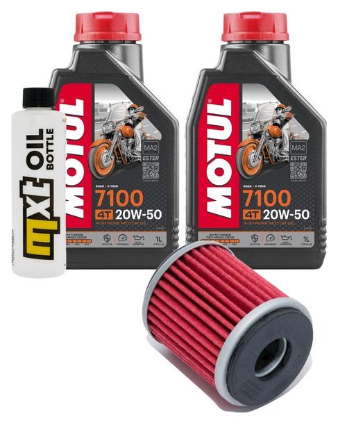 Inspektionspaket 2L 20W-50 + Ölfilter + 1x Zündkerze für Yamaha VP X-City YP X-Max 125 ccm Bj. 2008 - 2010