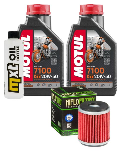Inspektionspaket 2L 20W-50 + Ölfilter + 1x Zündkerze für Yamaha VP X-City YP X-Max 125 ccm Bj. 2008 - 2010