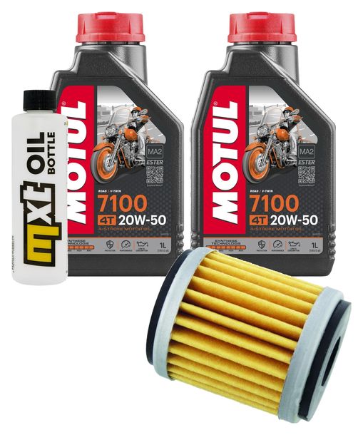 Inspektionspaket 2L 20W-50 + Ölfilter + 1x Zündkerze für Yamaha VP X-City YP X-Max 125 ccm Bj. 2008 - 2010