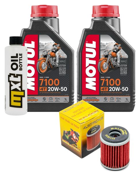Inspektionspaket 2L 20W-50 + Ölfilter + 1x Zündkerze für Yamaha VP X-City YP X-Max 125 ccm Bj. 2008 - 2010