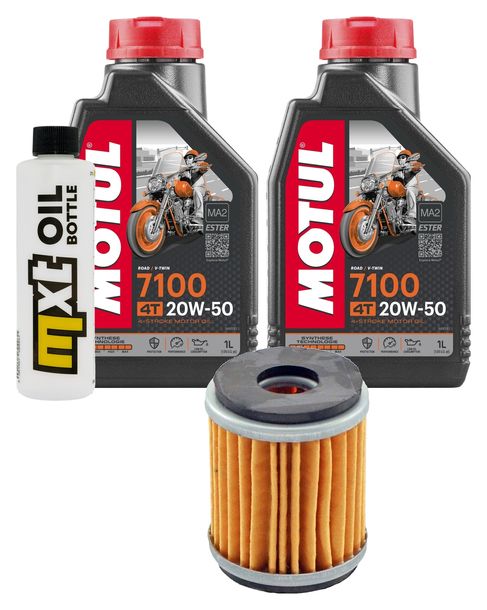 Inspektionspaket 2L 20W-50 + Ölfilter + 1x Zündkerze für Yamaha VP X-City YP X-Max 125 ccm Bj. 2008 - 2010