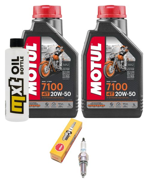 Inspektionspaket 2L 20W-50 + Ölfilter + 1x Zündkerze für Yamaha VP X-City YP X-Max 125 ccm Bj. 2008 - 2010