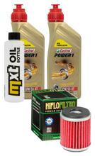 Pacchetto di ispezione 2L 20W-50 + filtro olio + 1x candela per Yamaha VP X-City YP X-Max 125 ccm Anno 2008 - 2010