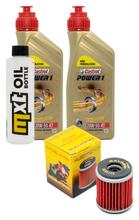Pacchetto di ispezione 2L 20W-50 + filtro olio + 1x candela per Yamaha VP X-City YP X-Max 125 ccm Anno 2008 - 2010