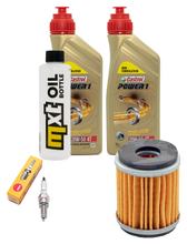 Inspektionspaket 2L 20W-50 + Ölfilter + 1x Zündkerze für Yamaha VP X-City YP X-Max 125 ccm Bj. 2008 - 2010