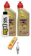 Inspektionspaket 2L 20W-50 + Ölfilter + 1x Zündkerze für Yamaha VP X-City YP X-Max 125 ccm Bj. 2008 - 2010