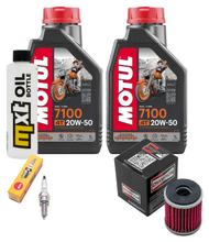 Pacchetto di ispezione 2L 20W-50 + filtro olio + 1x candela per Yamaha VP X-City YP X-Max 125 ccm Anno 2008 - 2010