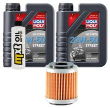 Inspection package 2L 20W-50 + oil filter + 1x spark plug for Yamaha VP X-City YP X-Max 125 ccm Year 2008 - 2010