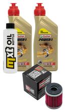 Pacchetto di ispezione 2L 20W-50 + filtro olio + 1x candela per Yamaha VP X-City YP X-Max 125 ccm Anno 2008 - 2010