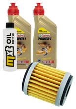 Pacchetto di ispezione 2L 20W-50 + filtro olio + 1x candela per Yamaha VP X-City YP X-Max 125 ccm Anno 2008 - 2010