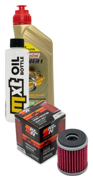 Pacchetto di ispezione 1L 10W-40 + filtro olio + 1x candela per Yamaha YP R X-Max 125 ccm Anno 2014