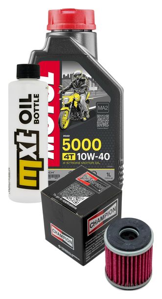 Inspektionspaket 1L 10W-40 + Ölfilter + 1x Zündkerze für Yamaha YP R X-Max 125 ccm Bj. 2014