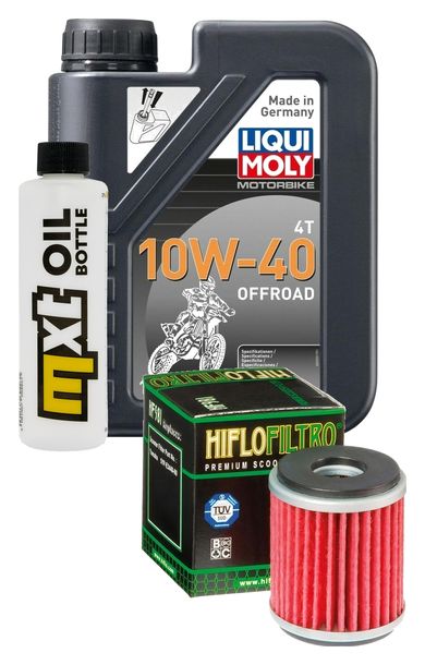 Inspektionspaket 1L 10W-40 + Ölfilter + 1x Zündkerze für Yamaha YP R X-Max 125 ccm Bj. 2014