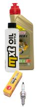 Inspection package 1L 10W-40 + oil filter + 1x spark plug for Yamaha YP R X-Max 125 ccm Year 2014