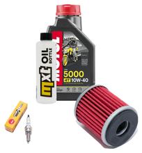 Inspection package 1L 10W-40 + oil filter + 1x spark plug for Yamaha YP R X-Max 125 ccm Year 2014