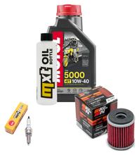 Pacchetto di ispezione 1L 10W-40 + filtro olio + 1x candela per Yamaha YP R X-Max 125 ccm Anno 2014