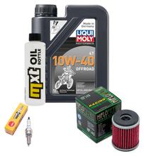 Pacchetto di ispezione 1L 10W-40 + filtro olio + 1x candela per Yamaha YP R X-Max 125 ccm Anno 2014