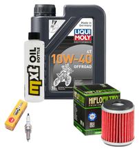 Pacchetto di ispezione 1L 10W-40 + filtro olio + 1x candela per Yamaha YP R X-Max 125 ccm Anno 2014