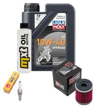 Pacchetto di ispezione 1L 10W-40 + filtro olio + 1x candela per Yamaha YP R X-Max 125 ccm Anno 2014