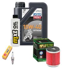 Pacchetto di ispezione 1L 10W-40 + filtro olio + 1x candela per Yamaha YP R X-Max 125 ccm Anno 2014