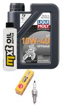 Paquete de inspección 1L 10W-40 + filtro de aceite + 1x bujía para Yamaha YP R X-Max 125 ccm Año 2014