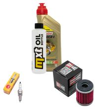 Inspektionspaket 1L 10W-40 + Ölfilter + 1x Zündkerze für Yamaha YP R X-Max 125 ccm Bj. 2014