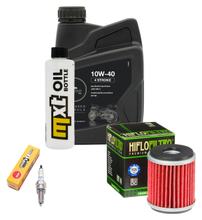 Inspektionspaket 1L 10W-40 + Ölfilter + 1x Zündkerze für Yamaha YP R X-Max 125 ccm Bj. 2014