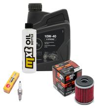 Pacchetto di ispezione 1L 10W-40 + filtro olio + 1x candela per Yamaha YP R X-Max 125 ccm Anno 2014
