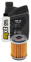 Pacchetto di ispezione 1L 10W-40 + filtro olio + 1x candela per Yamaha YP R X-Max 125 ccm Anno 2014
