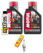 Kit d'inspection 2L 20W-50 + filtre à huile + 1x bougie pour Yamaha VP Versity YP X-Max Majesty 250 / 300 ccm Année 2000 - 2008