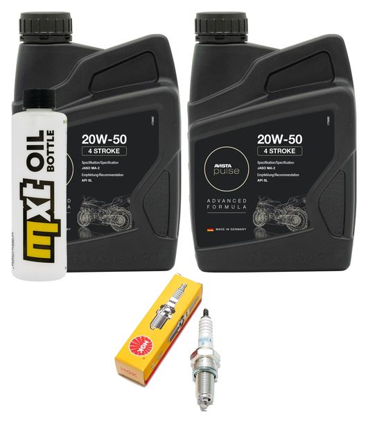 Inspektionspaket 2L 20W-50 + Ölfilter + 1x Zündkerze für Yamaha VP X-City 250 ccm
