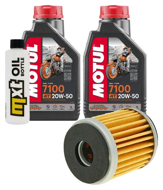 Inspektionspaket 2L 20W-50 + Ölfilter + 1x Zündkerze für Yamaha VP X-City 250 ccm