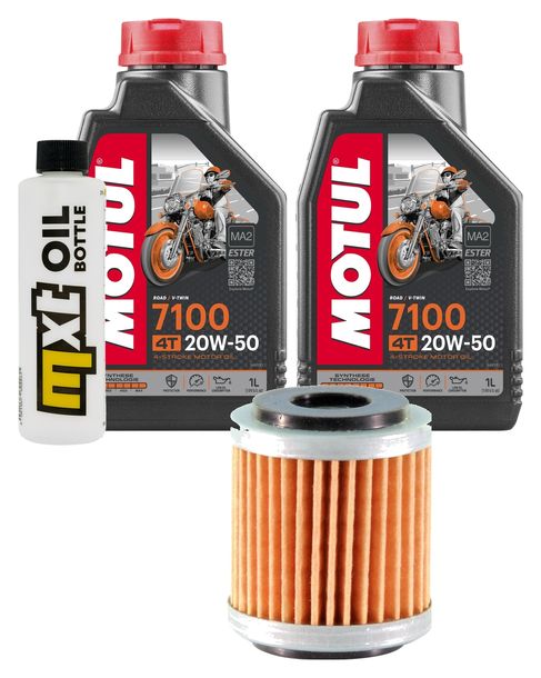 Inspektionspaket 2L 20W-50 + Ölfilter + 1x Zündkerze für Yamaha VP X-City 250 ccm