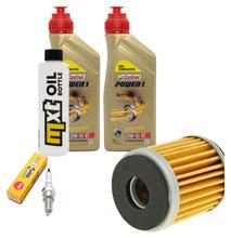 Pacote de Inspeção 2L 20W-50 + Filtro de Óleo + 1x Vela de Ignição para Yamaha VP X-City 250 ccm