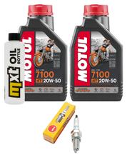 Pacote de Inspeção 2L 20W-50 + Filtro de Óleo + 1x Vela de Ignição para Yamaha VP X-City 250 ccm