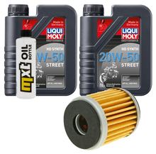 Pacchetto di ispezione 2L 20W-50 + filtro olio + 1x candela per Yamaha VP X-City 250 ccm