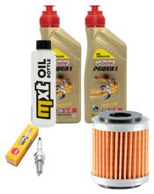 Pacote de Inspeção 2L 20W-50 + Filtro de Óleo + 1x Vela de Ignição para Yamaha VP X-City 250 ccm