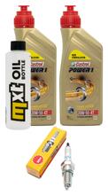 Pacote de Inspeção 2L 20W-50 + Filtro de Óleo + 1x Vela de Ignição para Yamaha VP X-City 250 ccm